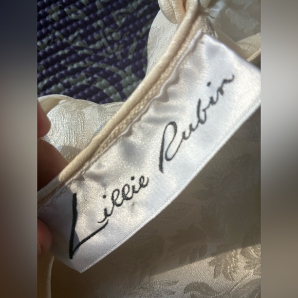 Vintage Lillie Rubin x Capriccio by Digna 80’s Silk Gown USA Made Wedding 8 - Picture 4 of 16